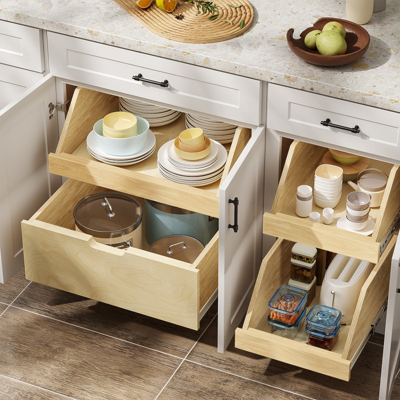 Rebrilliant Wood Pull Out Drawer & Reviews Wayfair